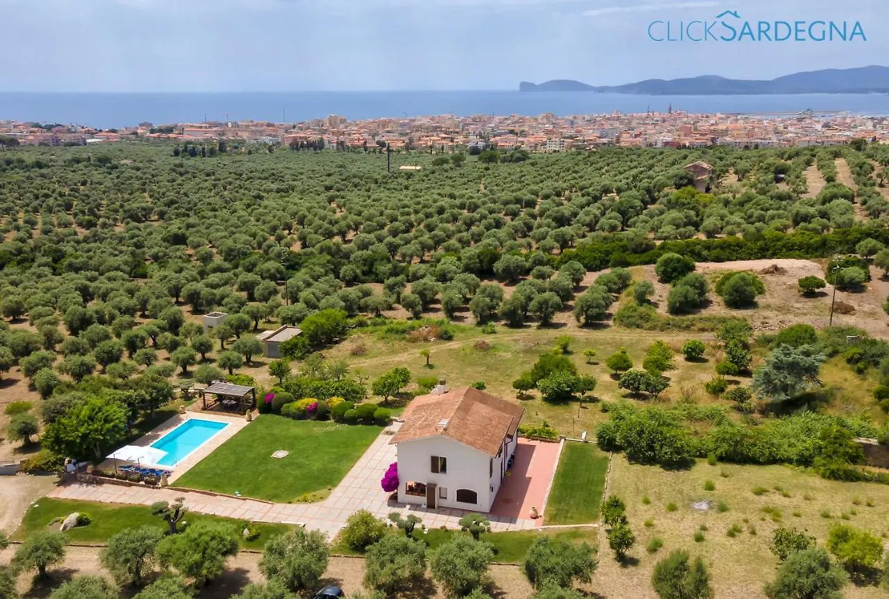 Clicksardegna Villa Emanuel Ad Alghero Con Vista Mare Spettacolare, Piscina Indipendente Per 8 Persone